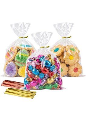 Cello Cellophane Treat Bags,5x7 Inches Clear Cellophane Bags 200 Pcs OPP
